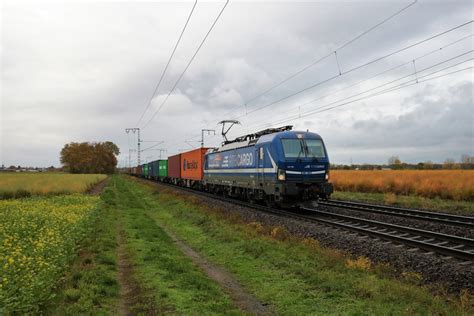 Rtb Cargo Siemens Vectron Mit Containerzug In Klein Gerau Am