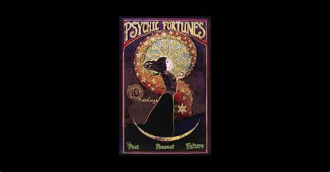 Psychic Fortunes Vintage Poster Psychic Magnet TeePublic