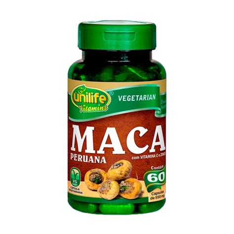 Maca Peruana Vitaminas C Psulas Unilife Parcelamento Sem Juros