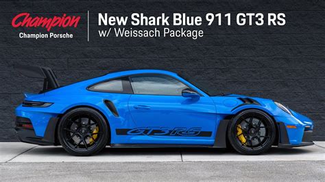 Porsche 911 GT3 RS 992 W Weissach Package In Shark Blue YouTube