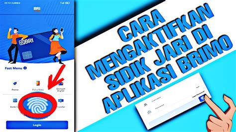 CARA MENGAKTIFKAN SIDIK JARI DI APLIKASI BRImo BRImobile YouTube