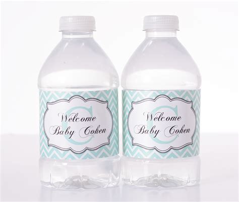 25 Personalized Water Bottle Labels Baby Shower Birthday