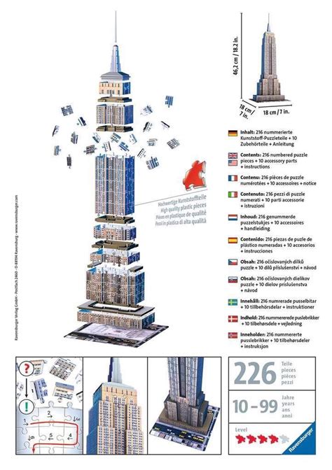 Puzzle Empire State Building 3D Puzzle Mania Pt