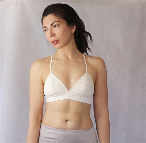 100 Organic Cotton Bralette Comfortable Breathable Bra Etsy