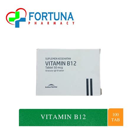 Jual Vitamin B12 50mcg Kimia Farma 100 Tablet Shopee Indonesia