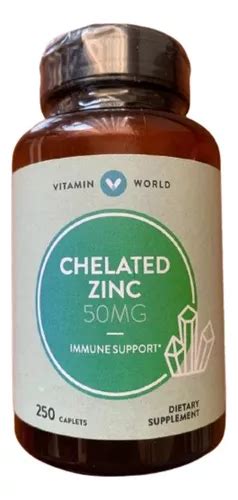 Vitamin World Chelate Zinc 50mg Envío gratis