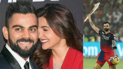 IPL 2023 Virat Kohli Celebrates Match Winning Century With Wife