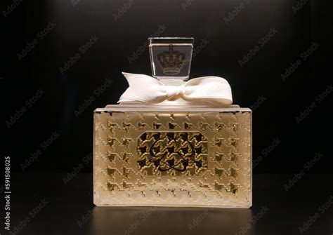 Miss Dior perfume bottle decorated with the initials of Her Serene ...