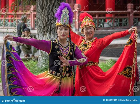 The Colorful People Of Urumqi Xinjiang China Editorial Stock Image