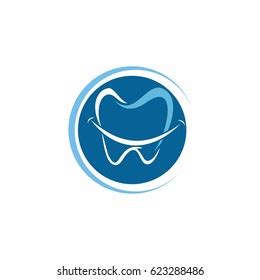 Dental Smile Logo Design Stock Vector (Royalty Free) 623288486 ...