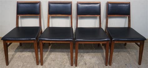 Lot Four Mid Century Modern Walnut Dining Chairs