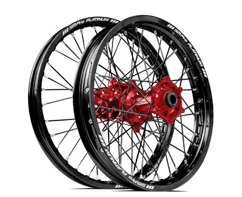 Beta Rr S Sm Pro Mx Snr Wheel Set Black Rims Red