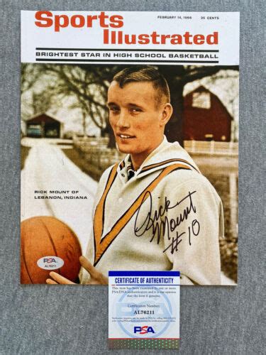 PURDUE RICK MOUNT AUTOGRAPH 1966 SPORTS ILLUSTRATED 8x10 COVER PHOTO ...