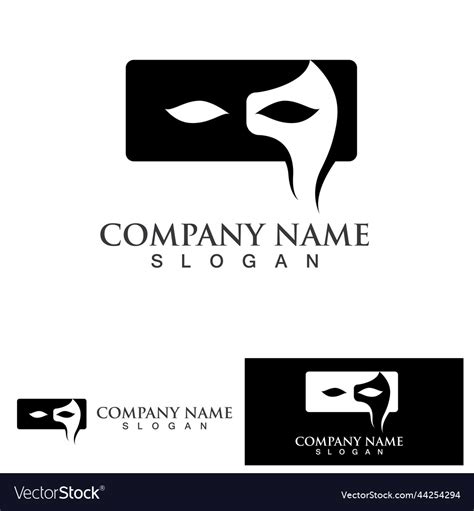 Mask logo and symbol Royalty Free Vector Image