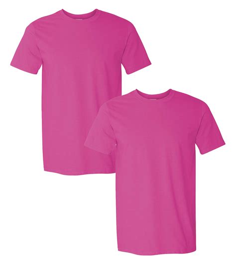 Gildan Adult Softstyle T Shirt 2 Pack Heliconia M Walmart