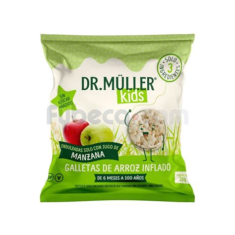 Galletas De Arroz Dr Muller Con Jugo De Manzana G Fybeca