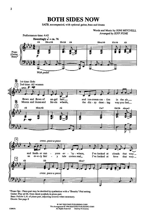 Both Sides Now (SATB ) by FUNK, J| J.W. Pepper Sheet Music