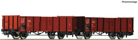 Roco 2 tlg Set Offene Güterwagen CSD 6600002 ab 42 49