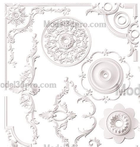 Decorative Plaster 3d Models Free 3d Models 3d Model Free 3d