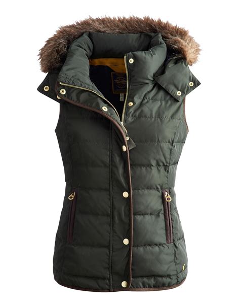 Eskdale Womens Fitted Gilet With Fur Trimmed Hood Fashion Riding