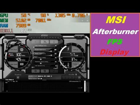 How To Use Msi Afterburner To Display Fps And Hardware Information