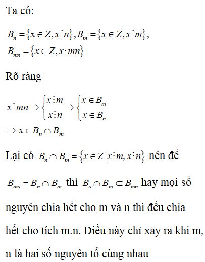 Gọi Bn là tập hợp bội số của n trong tập Z các số nguyên