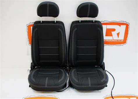 Lri Full Leather Heated Tdci Puma Front Seats Fit Land Rover Defender