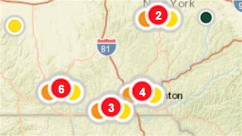 NYSEG reporting power outages in Tioga County, Broome County