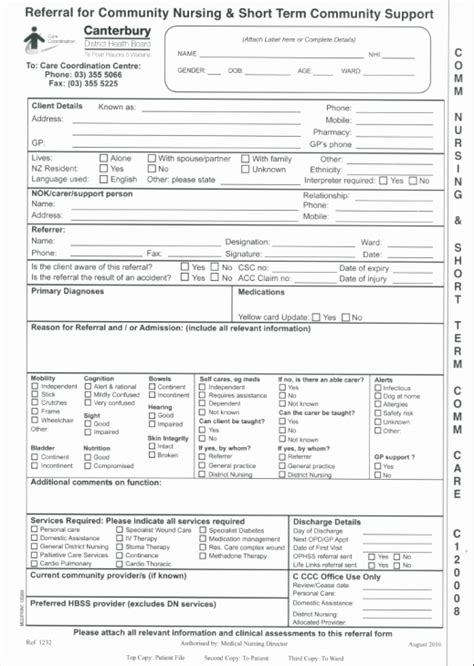 30 Fillable Hospital Discharge Papers | Example Document Template