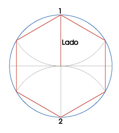 Hexágono inscrito en una circunferencia