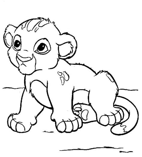 Rey Leon Colorear Pintar imágenes Lion coloriage Coloriage disney