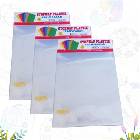 Jual Map L Bening Stopmap Plastik Transparan Kiky Pack Shopee Indonesia