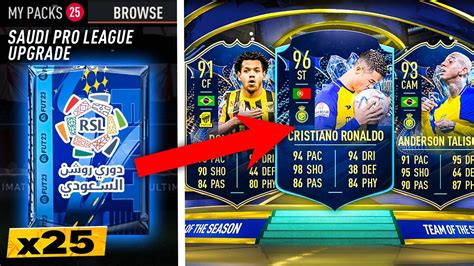 Fifa X Saudi Pro League Tots Upgrade Packs Youtube