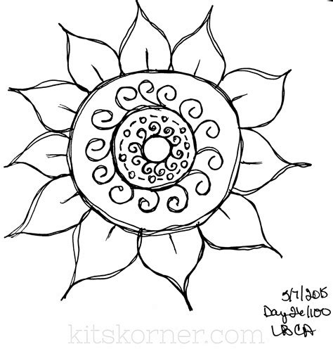 Sketchbook 100 Mandalas Challenge Week 4