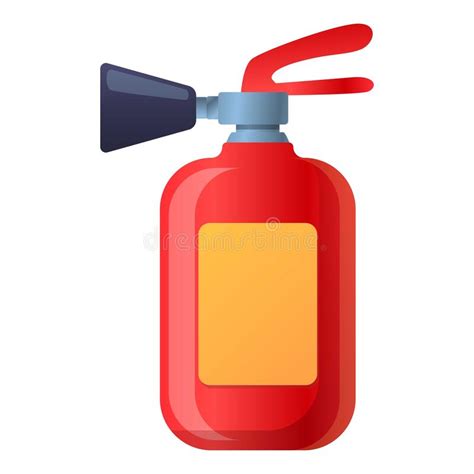 Foam Fire Extinguisher Icon Cartoon Style Stock Vector Illustration