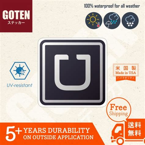 UBER Car Sticker Driver Symbol Logo Waterproof by GotenSticker