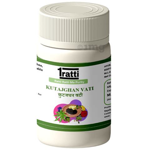 1ratti Kutajghan Vati 60 Each Buy Combo Pack Of 2 0 Bottles At Best