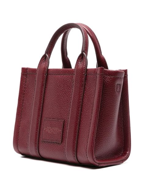 Marc Jacobs Mini The Leather Tote Bag Red FARFETCH UK