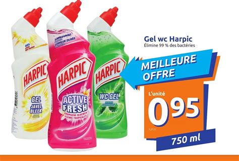 Promo Gel Wc Harpic Chez Action