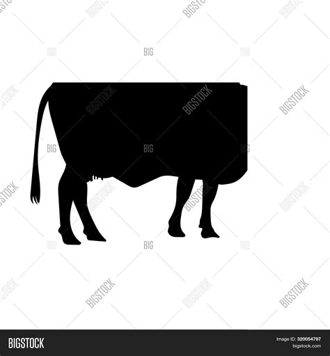 Cow Milk Silhouette Vector & Photo (Free Trial) | Bigstock