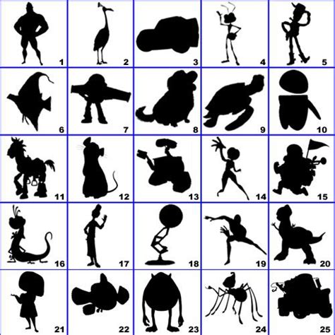 Pixar Silhouettes Disney Silhouette Art Disney Silhouettes Disney