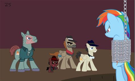 Rainbow Dash Captured By Foal Face And His Troops By Zacharygoblin55 On