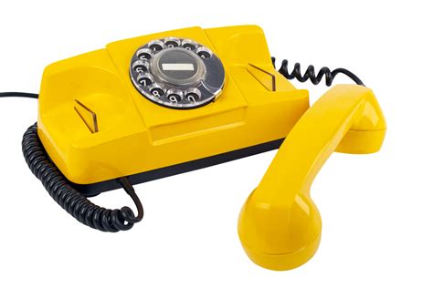 old yellow phone 21217153 PNG