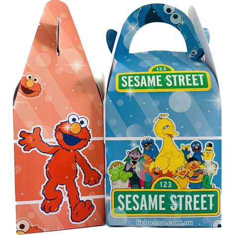 Sesame Street New Cookie Monster Elmo Lolly Box Bag Boxes Tic