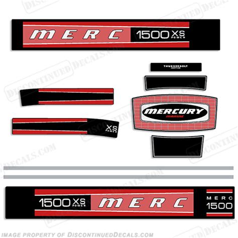 Mercury 1977 1978 1500xs 150hp Outboard Decal Kit