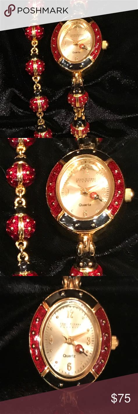 Joan Rivers Ladybug Watch And Bracelet Vintage Joan Rivers Classics