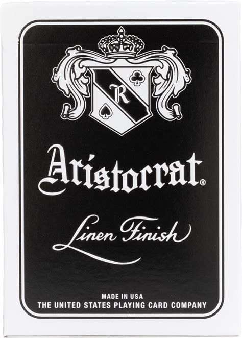 Buy Aristocrat Signature Series Playing Cards Deck 1 Deck Of Black