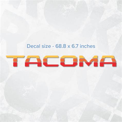 Toyota TACOMA logo decal – BROKENstickers