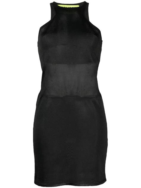 Gauge81 Racerback Semi Sheer Dress Black Farfetch