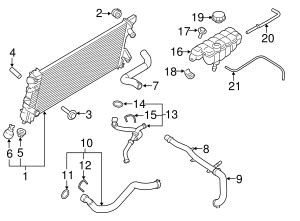 Ford F Upper Hose Fl Z A Tascaparts